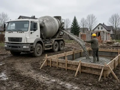 Бетон в Полоцке — марка под ленту и миксер к готовой опалубке, фото 11